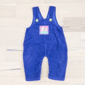 VTG Midori Wear Baby Overalls Size 18 Months Purple Corduroy USA‎ Made 90s